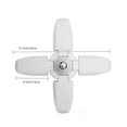 thumbnail image 5 of Luz de garaje de 60 W, blanco frío 6500 K, luz de taller flexible con 4 paneles ajustables, luz de techo LED, para garajes, almacenes y gimnasios., 5 of 5