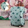 thumbnail image 4 of Light Blue Dinosaurs Geometric Pattern Luggage Cover Fashion Suitcase Cover Baggage Covers Fit 25-28 Inch Luggage (Go Travel), 4 of 5