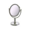 thumbnail image 1 of Allied Brass DM-4T/2X-SN 8 Inch Vanity Top Make-Up Mirror 2X Magnification Satin Nickel, 1 of 1