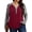 Grey Sleeve Red, variant on Womens Plus Size Long Sleeve Henley Tops V Neck Casual Loose Fit Shirts Blouses Trendy Clothes XL-5XL