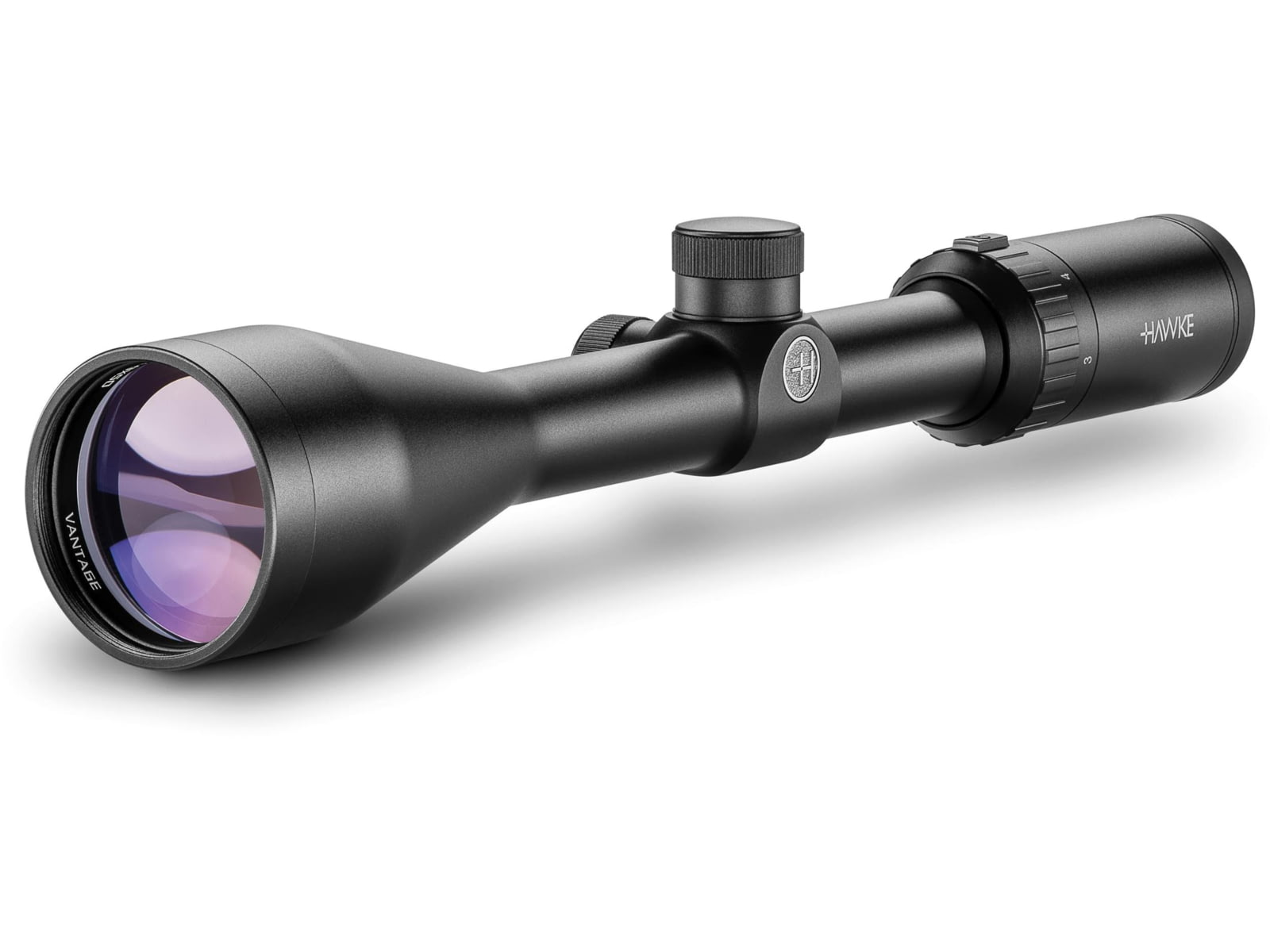 Hawke Sport Optics Vantage Rifle Scope, 3-9x50mm, 1in Tube, SFP, 30/30 Duplex Reticle, Black