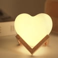 thumbnail image 5 of Heart Shaped Night Light, 7 Colors Heart Shaped Table Lamp with Stand, Touch Control, Adjustable, Heart Shaped Desk Lamp for Valentine's Day Gift, Room Decor, A, 5 of 6