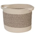 thumbnail image 1 of Creative Bath 33592 9 x 7 in. Essentials Small Cotton Rope Stripe Basket, 1 of 1