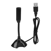 USB Desk Microphone for Computer Gooseneck Mic w/ Stand for Live Streaming