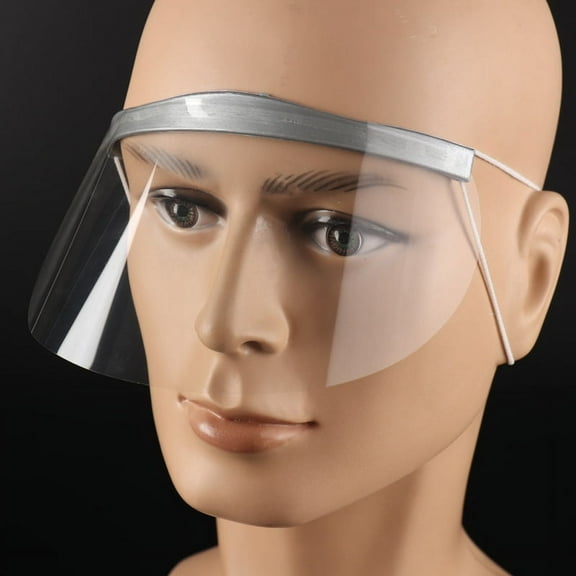 Myenne 50pcs Disposable Hair Salon Mask Haircut Eye Cover Disposable Plastic Facial Protector Shower Facial Shield Haircut Eye Cover for Hairdressing