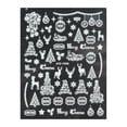 thumbnail image 2 of Fiudx Ofertas Flash Del Día Pegatinas De Transferencia De Papel De Aluminio Para Uñas, Copos De Nieve Luminosos De Navidad 3D, Pegatina De Nieve Blanca Para Diseño De Uñas Diy, 2 of 2