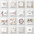 thumbnail image 2 of Funda de almohada de cuero con diseño de melocotón para Navidad, funda de almohada navideña para sofá, funda de cojín para el hogar, 2 of 6