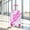 Pink, variant on S-HOME Waterproof 20 Inch PC Luggage with Swivel Wheels, Ergonomic Handle and Printed Pattern, Combination Lock for Travel, Pink