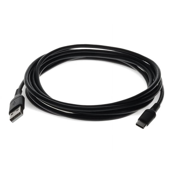AddOn 2.0m (6.6ft) USB-C Male to USB 2.0 (A) Male Sync and Charge Black Cable