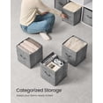 thumbnail image 4 of Cubos de almacenamiento SONGMICS Cattail Grey UROB126G01 26x28 cm, 4 of 6