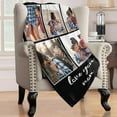 thumbnail image 6 of Custom Blankets with Photos Personalized Happy Anniversary Blanket Valentines Day for Her Him Boyfriend Girlfriend Husband Wife, 6 of 6