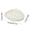 White, variant on COM1950s Ceramic Soap Dish with Drainage, Self Draining Soap Tray Holder for Bathroom Sink Counter, Raised Ribs Keep Soap Dry and Clean, Modern Shell Design for Kitchen Decor