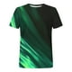 thumbnail image 4 of Camisetas de Manga Larga para Hombres Imprimir Fallow Cuello Redondo Camiseta, Moda Casual Manga Corta Mezcla de Algodón/Lino, 4 of 9