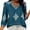 Navy, variant on YOTMKGDO Blouses & Tops for Women, V-Neck Women's Summer V Neck 3/4 Casual Blouse with Random Print 3/4 Sleeve (Navy, M)