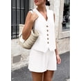 thumbnail image 3 of Conjuntos de Dos Piezas PRETTYGARDEN Chaleco sin Mangas con Escote en V y Shorts S, 3 of 8