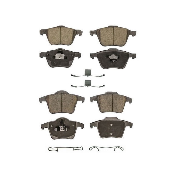 Brake Pad Set - Compatible with 2003 - 2014 Volvo XC90 2004 2005 2006 2007 2008 2009 2010 2011 2012 2013