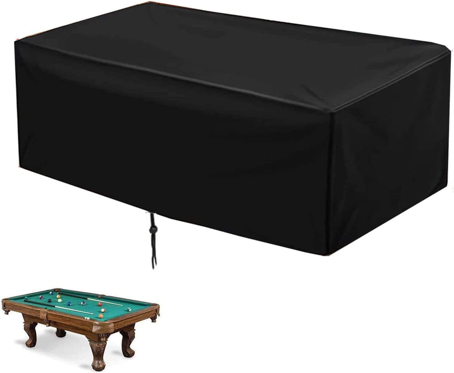 7/8/9FT Heavy Duty Leatherette Billiard Pool Table Cover 7/8/9 Foot Fitted Waterproof & UV Protection 