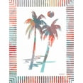 thumbnail image 2 of Biscardi, Nicholas 15x18 Gold Ornate Wood Framed with Double Matting Museum Art Print Titled - Watercolor Palms I, 2 of 4