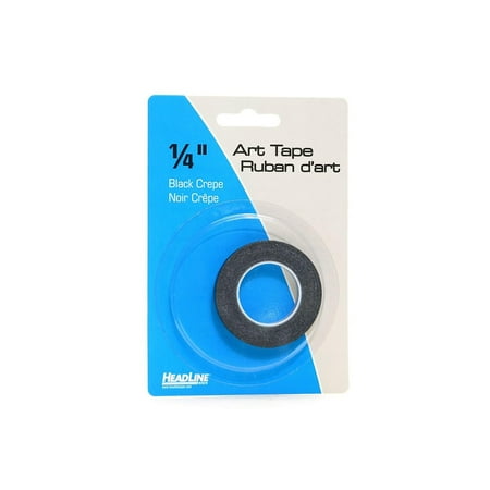 UPC: 0804551939419 | Headline Artist Tape 0.25 W x 9 Yds.L Black 6/Pack (74269-PK6)