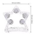 thumbnail image 4 of LEEYNEER LED Light Up Tambourine Transparent Slow Flashing Instrument  Kids 1Pcs, 4 of 5