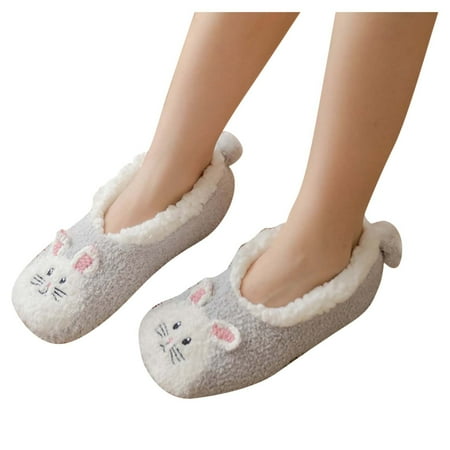 

Womens Socks Cartoon Floor Sock Thicken Warm Non-slip Sleeping Sock Slippers Sock
