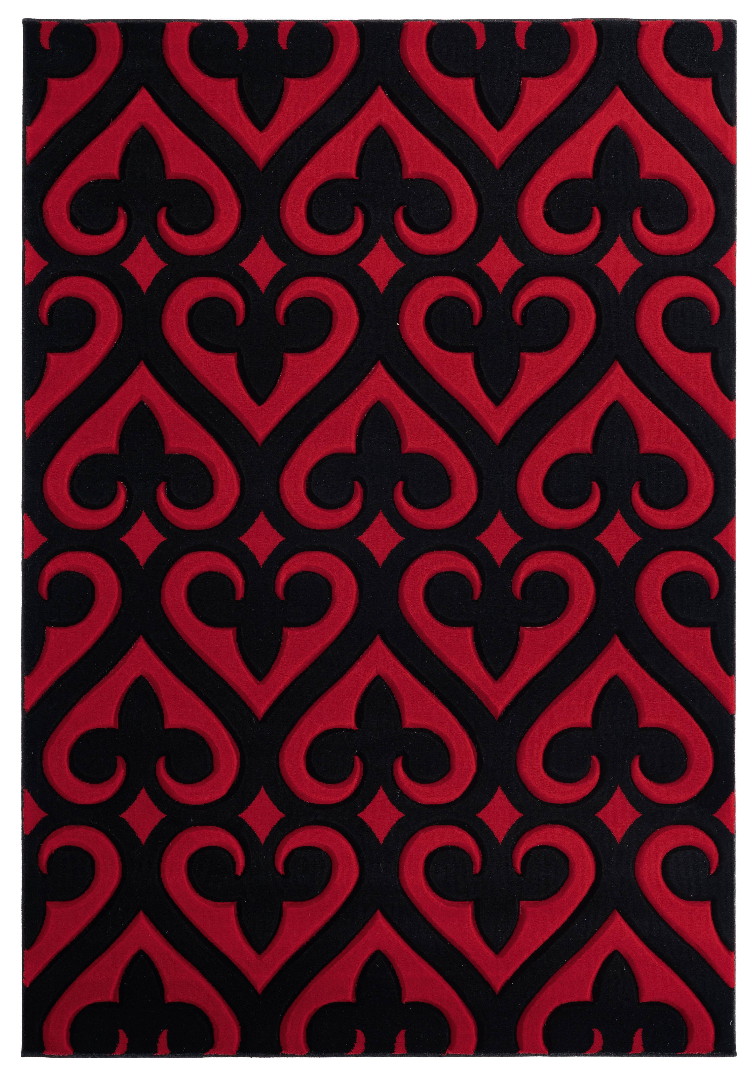 United Weavers Drachma Benachi Modern Geometric Runner Rug, Red, 2'7" x 7'4"