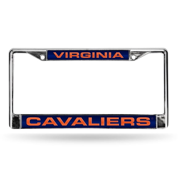 Virginia NCAA Cavaliers Chrome Metal License Plate Frame Holder