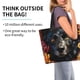 thumbnail image 2 of Fotbe Colorful Floral Black Dog Bolsa Tote Estética de Lona con Estampado para Mujer - Bolsa Reutilizable de Hombro Casual para Vacaciones, Compras, Trabajo y Gimnasio, 2 of 8