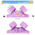 thumbnail image 2 of MoKo Kids Swim Vest for 20-50lbs Boys Girls, Pool Floaties Arm Band with Whistle and Security Buckle, Purple Mermaid, 2 of 4