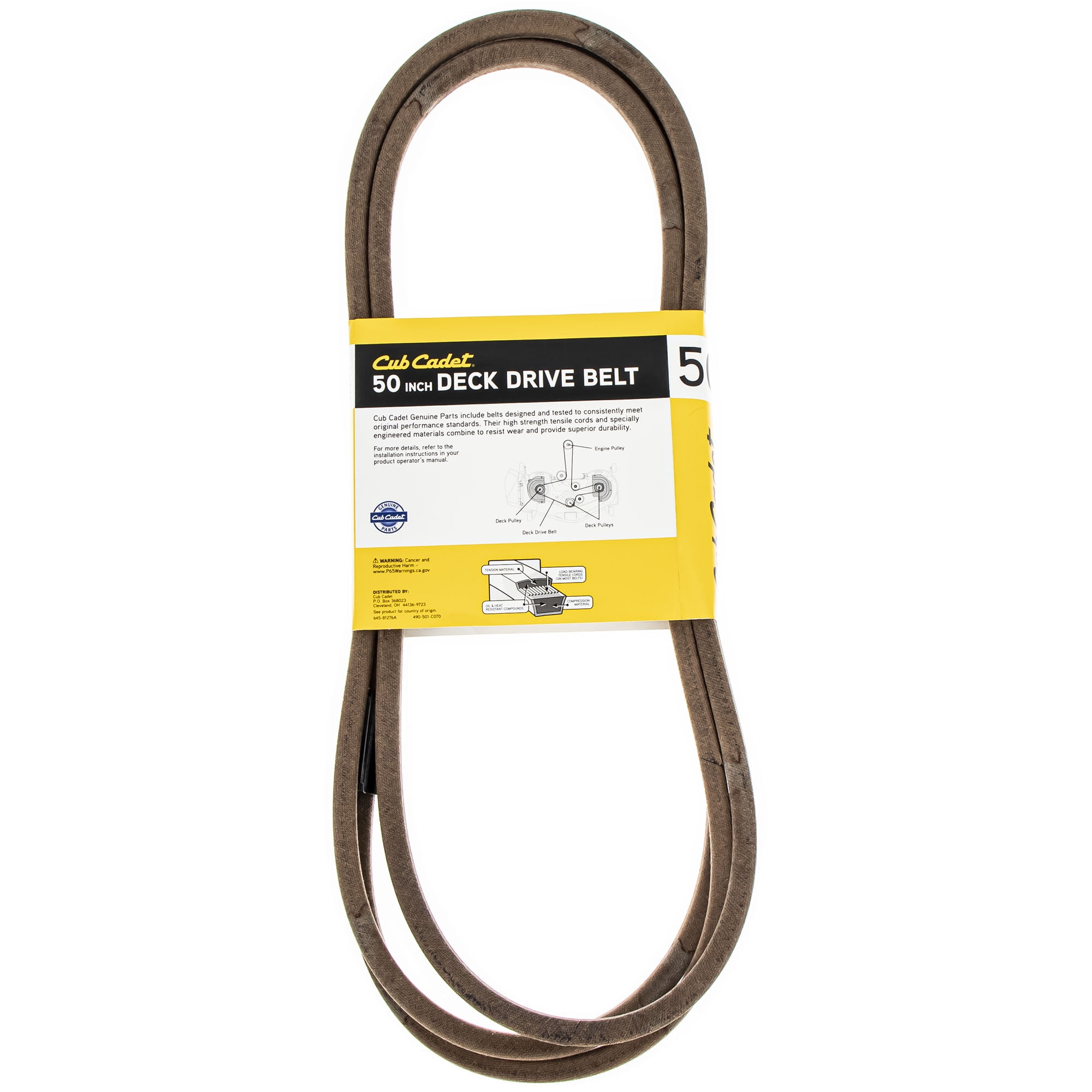 Cub cadet 50 inch deck cheap belt