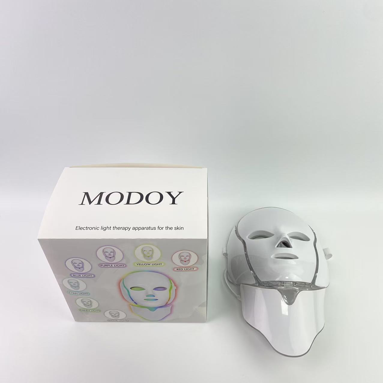 MODOY electronic light therapy apparatus for the skin,Red Light Therapy for Face, LED Facial Light Therapy