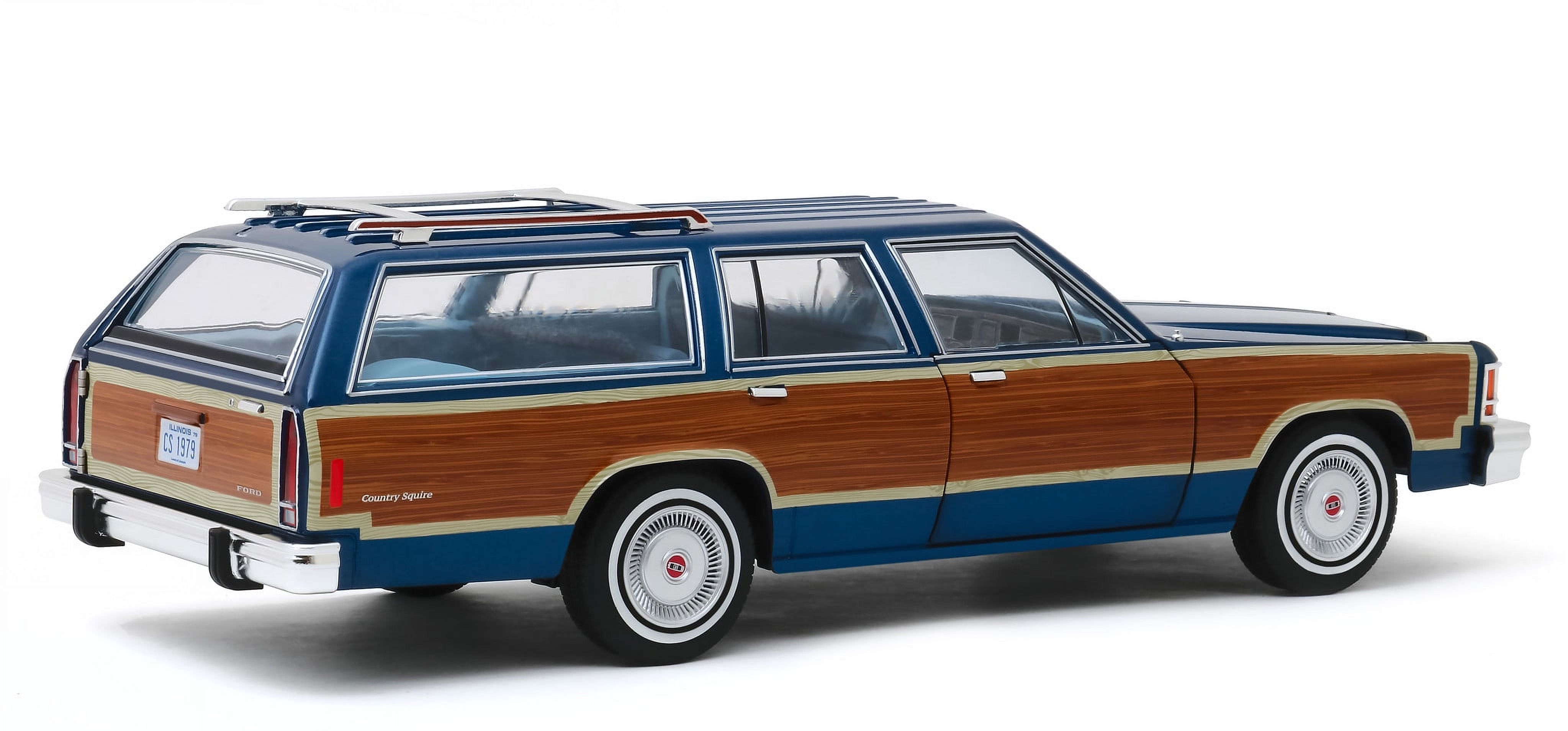 Greenlight 19063 1979 Ford Country Squire Midnight Blue with Wood