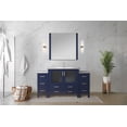 thumbnail image 6 of Volez 60 in W Navy Blue Double Vanity with Side Cabinet, Ceramic Top, and 22 in Mirrors, 6 of 6