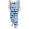 thumbnail image 1 of Fotbe Cute Shark Pantalones de Pijama para Mujer, Pantalones de Dormir, Pantalones Pj con Cordón y Bolsillos-Small, 1 of 6