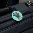 thumbnail image 5 of Ruff Day Labrador Lab Dogs Rough Round Luggage ID Tag Card Suitcase Carry-On, 5 of 8