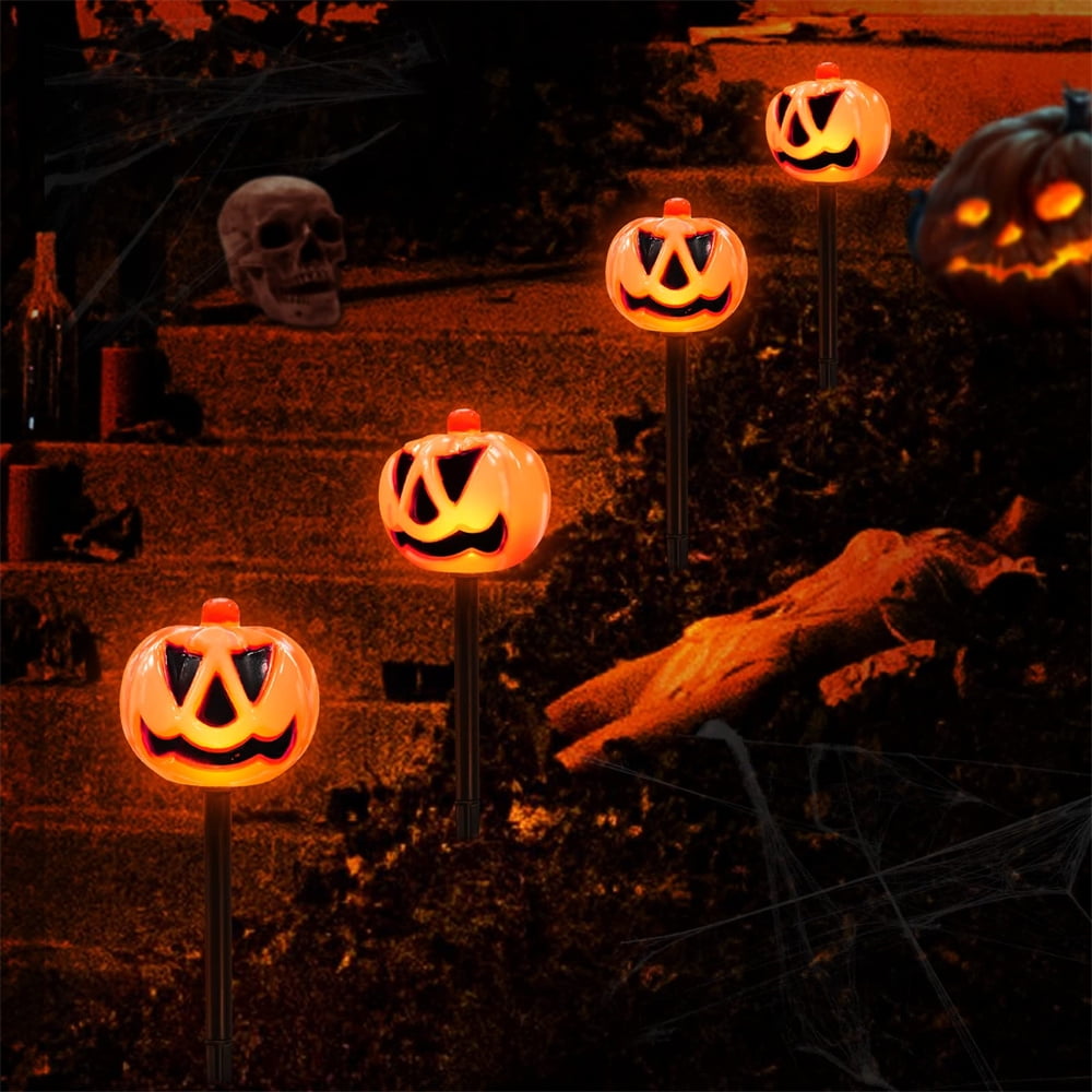 Halloween Decorations Outdoor 4Pcs 8Ft 3D Lighted Pumpkin Halloween
