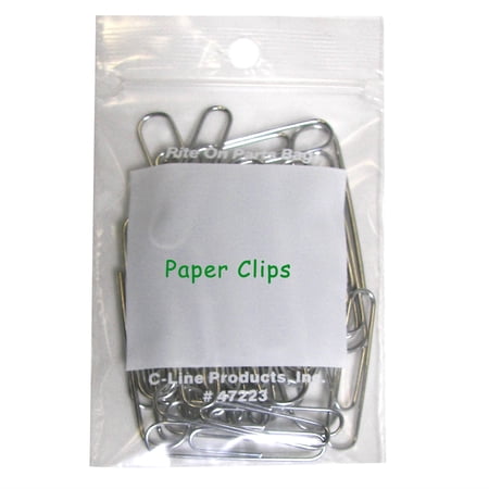C-Line Recloseable 2 x 3 Small Parts Clear Poly with White ID Panel Bags, 1000 ct