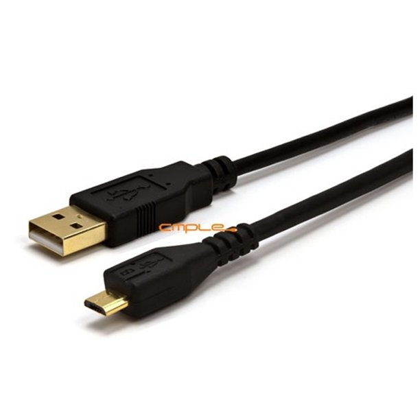 Cmple Gold Plated Hi Speed Usb 2 0 Male A To 5 Pin Micro B Male Extension Cable 3 Ft Black