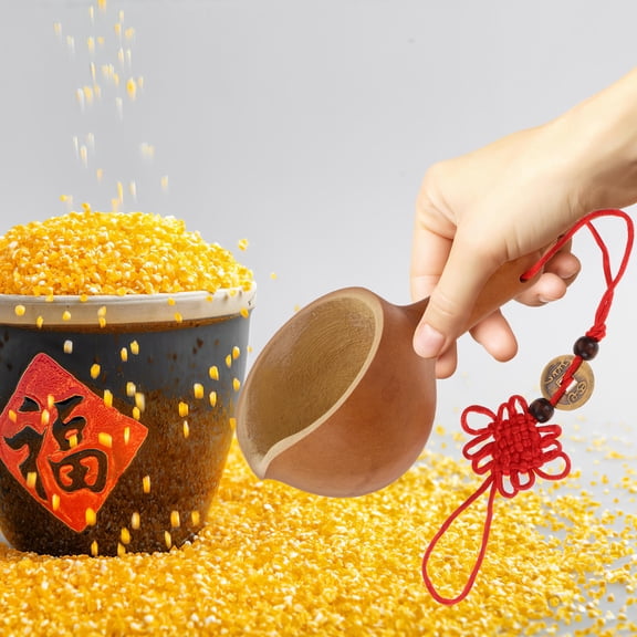 LEORX Water Scoop Gourd Ladle Gourd Material Outdoor Activities 1Set