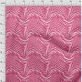 thumbnail image 3 of oneOone Cotton Silk Dark Pink Fabric Skins Animal Sewing Craft Projects Fabric Prints By Yard 42 Inch Wide, 3 of 4
