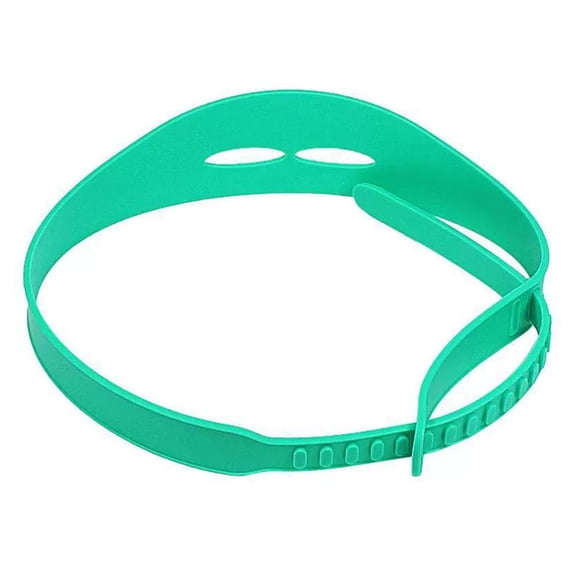 Green Silicone Hair Trimming Guide Headband for Professional Fade Haircuts & Necklines, Curved Hair Clipper Tool for DIY Self-Grooming & Precision Confidence