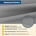 thumbnail image 5 of Chair Cushion High Back, Waterproof Outdoor Patio Seat Cushion, Non-Slip Secure Straps, Thick Comfortable Foam, Fade Resistant for Rocking Chairs, Porch, Gliders, Indoor and Outdoor Use Gray, 5 of 7