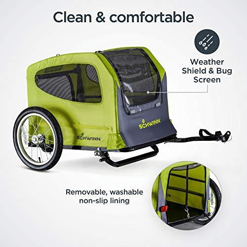 Schwinn Rascal Bike Pet Trailer for Small and Large Dogs Large