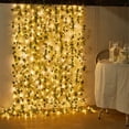 thumbnail image 2 of 2025 Guirnalda de luces para decoración del hogar, guirnalda de luces con batería para árbol de Navidad, vid Artificial, hojas verdes y flores, 2 of 5
