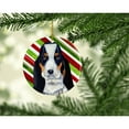 thumbnail image 2 of Carolines Treasures LH9239-CO1 Basset Hound Candy Cane Holiday Christmas Ceramic Ornament 3 in multicolor, 2 of 2