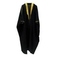 thumbnail image 3 of Men'S Shirts Re Order Elegant Jubba Thobe Embroidery Long Robe Graduation Mens Summer Clothing,Black,XL, 3 of 3