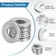thumbnail image 2 of Uxcell 100-Pack 12# Arandelas Planas, 9/16" OD Arandelas de Acero Inoxidable 304 para Tornillos y Tuercas [Plateado], 2 of 6