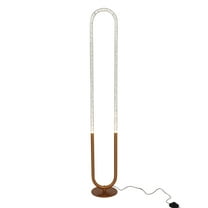 Laurel Modern Bronze Metal U-Loop LED Floor Light