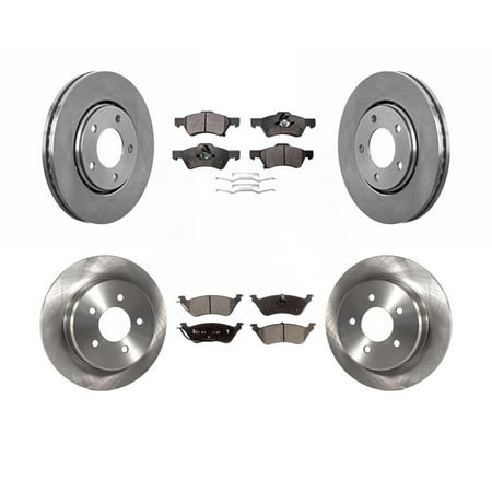 Front Rear Disc Brake Rotors And Ceramic Pads Kit For 2003-2004 Dodge ...