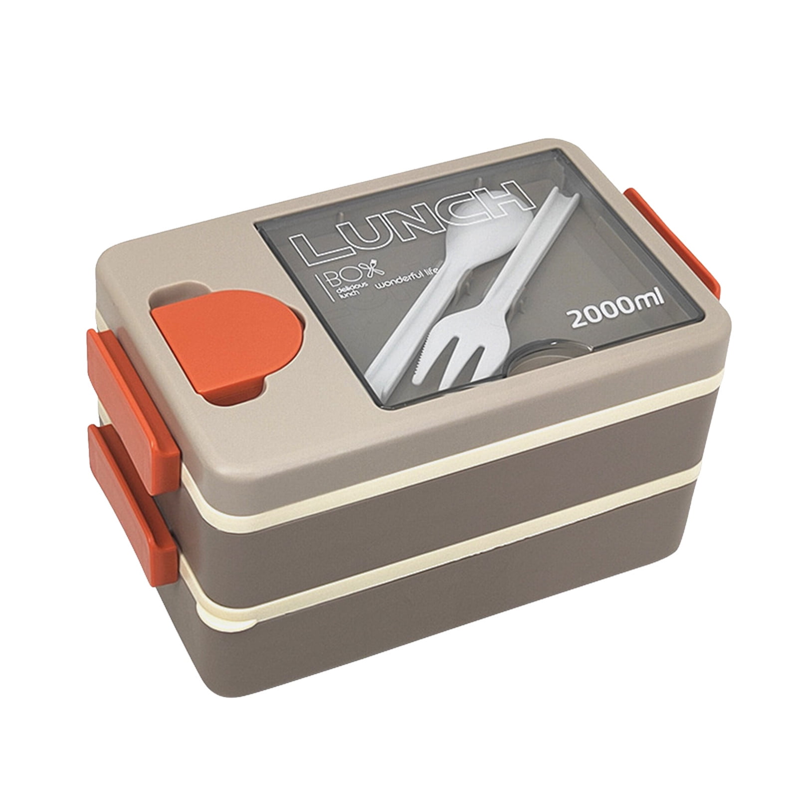 DTBPRQ Bento Box Lunch Box, Adult Lunch Container , Microwave Safe 2